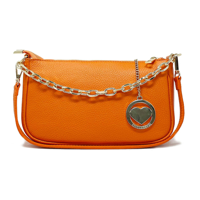 Chicca Borse Pochette Clutch Arancione