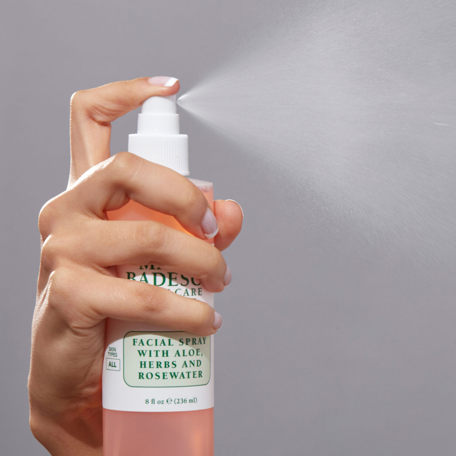 Facial Spray with Aloe, Herbs & Rosewater - Spray visage à l'aloe vera, plantes aromatiques et eau de rose