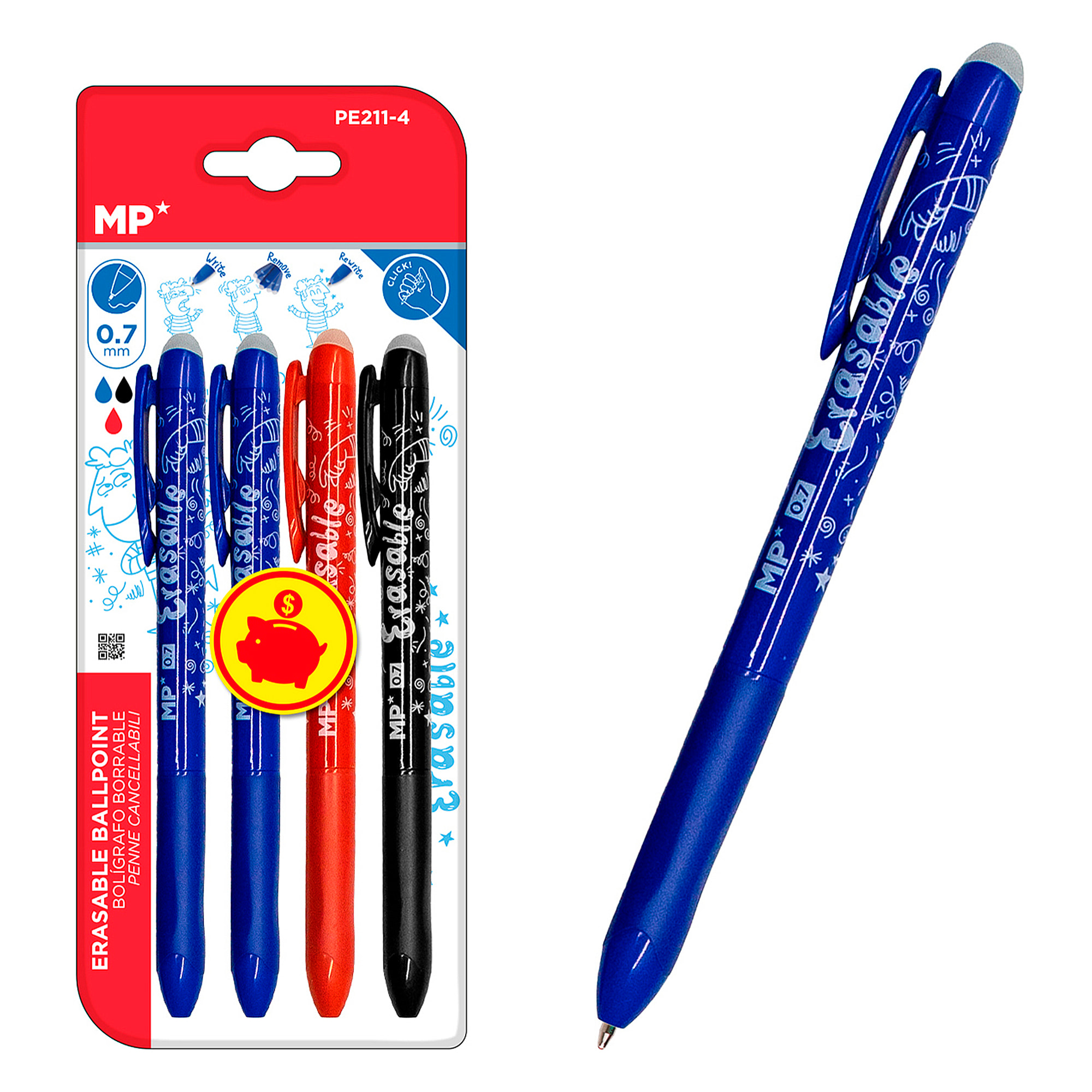 12 PACKS PENNA CANCELLO CLICK 4Uds.