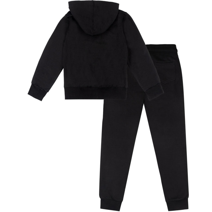 Tuta invernale da bambina con cappuccio e zip "Gold"