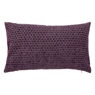 Coussin jacquard Zaika violet 30x50cm