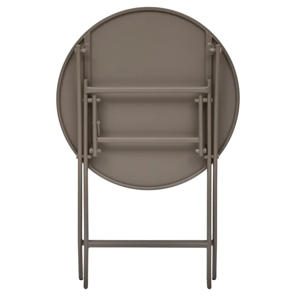 Table de jardin Greensboro 2 places pliable café D40cm