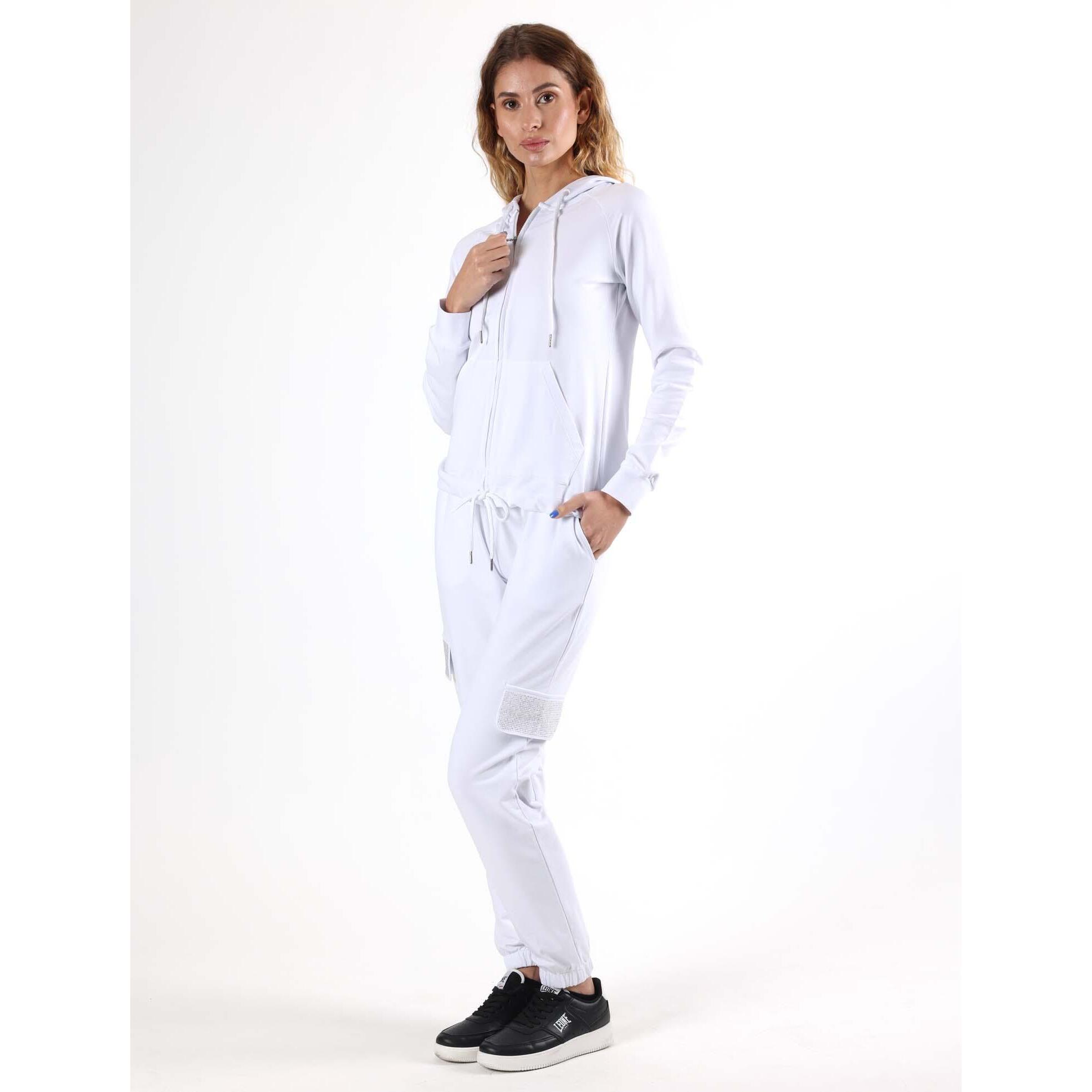 Chándal Leone Be Glam para mujer con cremallera y capucha transpirable.
