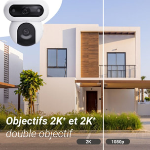 Caméra de surveillance EZVIZ H90 - Double optique 2K+ motorisée