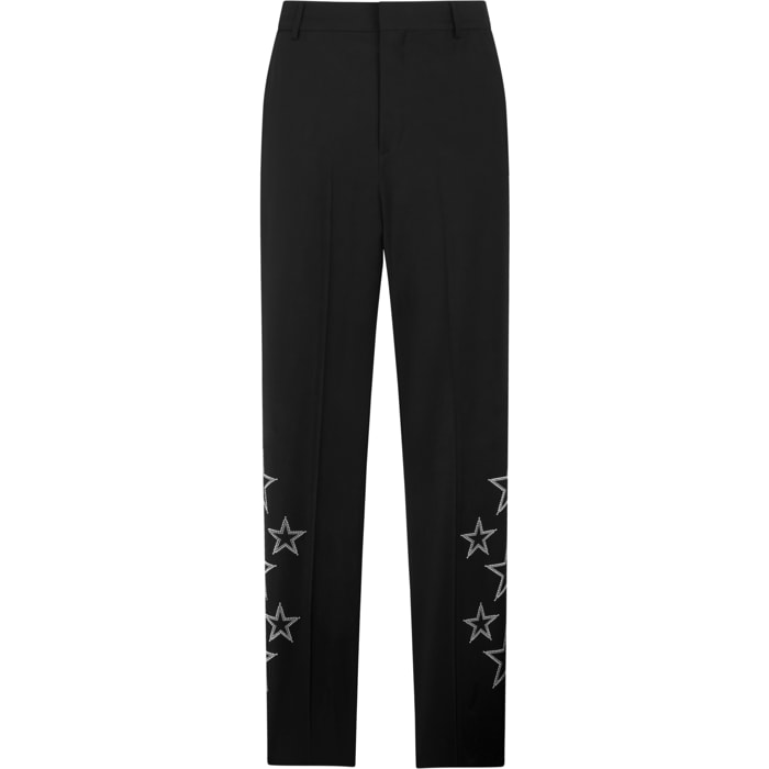 PHILIPP PLEIN Loose Fit Trousers Stars Studs