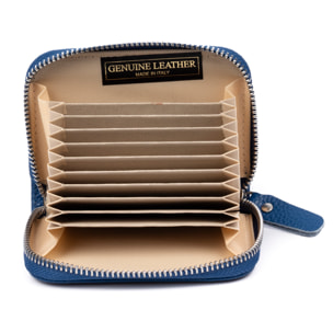 Balocco cartera tarjetero mujer. Piel auténtica Dollaro.