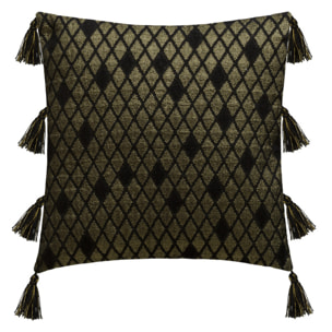 Housse de coussin "Shine" 40 x 40 cm Atmosphera - Couleur: Shine Noir