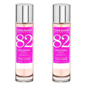 Caravan fragancias - caja de regalo con 2 perfumes nº82 de 150 ml, para mujer