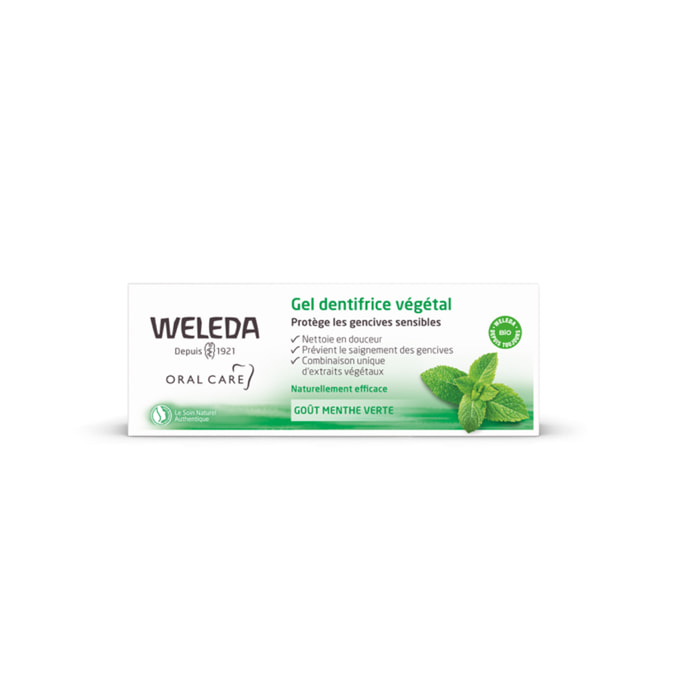 WELEDA - Trio Gel dentifrice végétal - Favorise la réduction de la sensibilité gingivale - Vegan* - Certifié Natrue** - Tube 75 ml  x 3