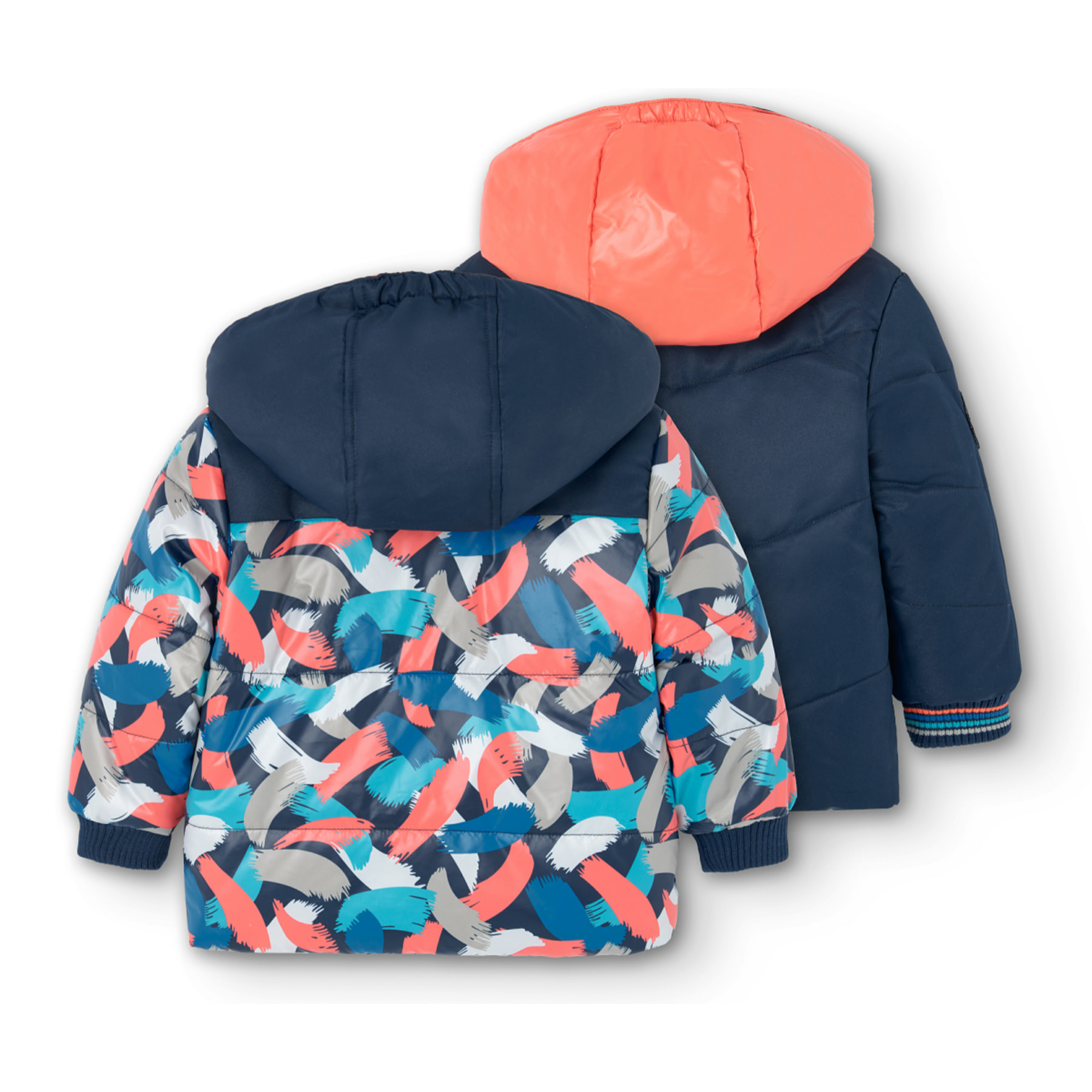 Parka reversible de bebé niño