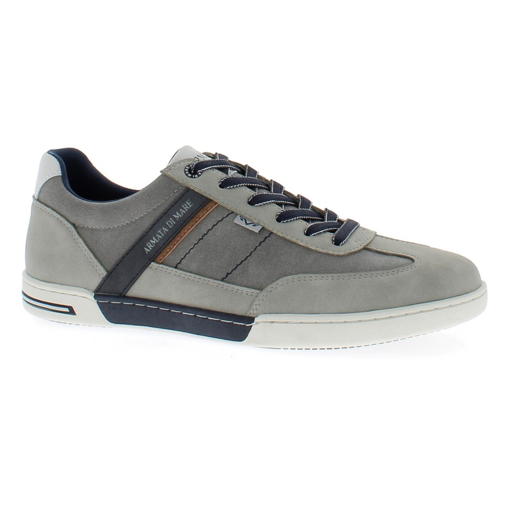 Armata di Mare Scarpe Uomo Sneakers Casual Stringate con Soletta Rimovibile in Memory Foam AMU S25M723 Grey