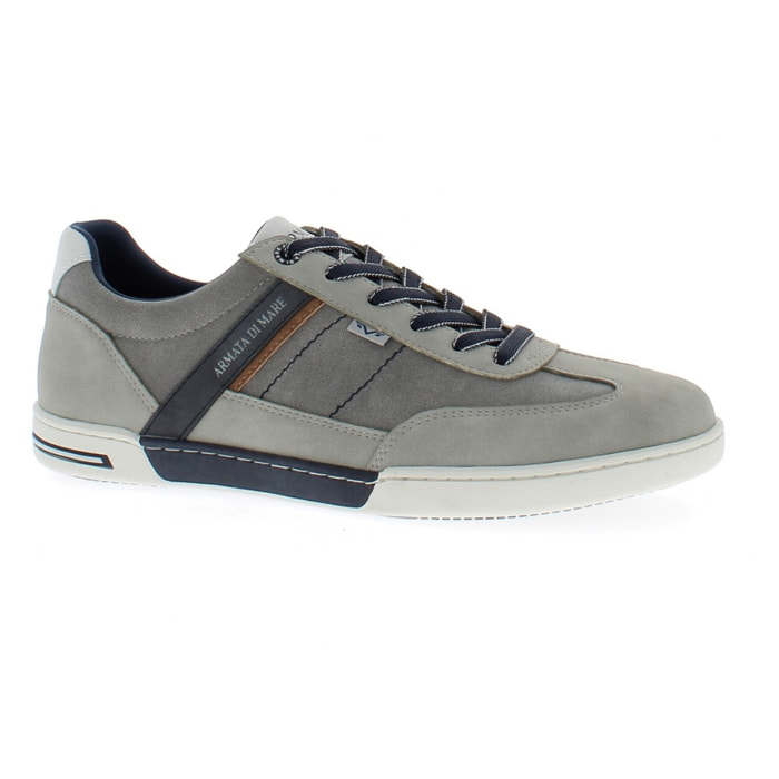 Armata di Mare Scarpe Uomo Sneakers Casual Stringate con Soletta Rimovibile in Memory Foam AMU S25M723 Grey