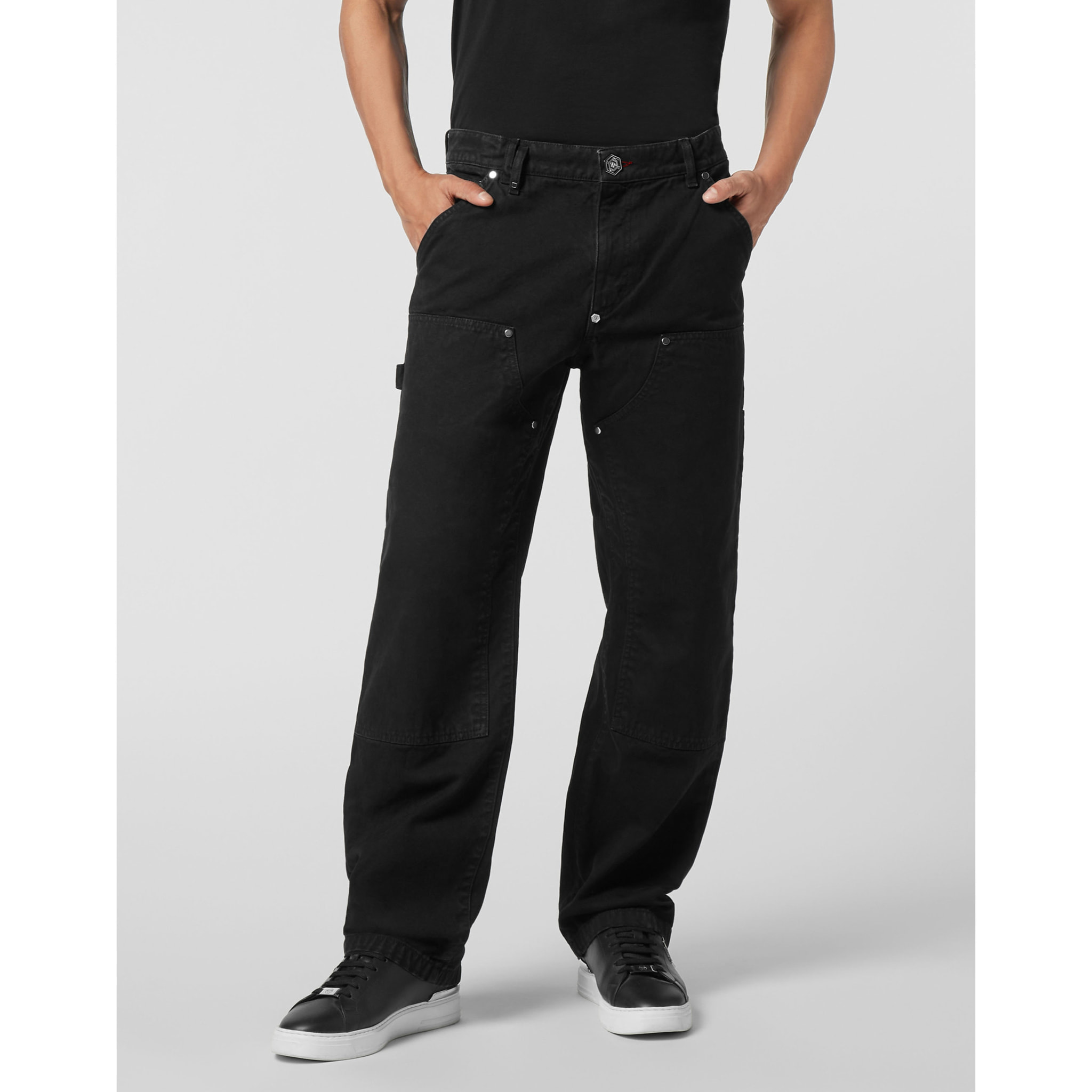 PHILIPP PLEIN Denim Trousers Loose Fit