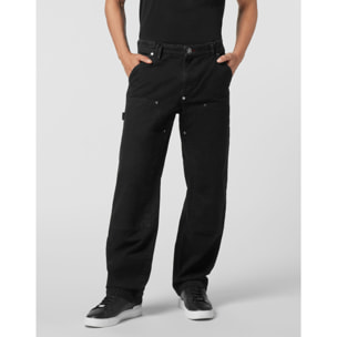 PHILIPP PLEIN Denim Trousers Loose Fit