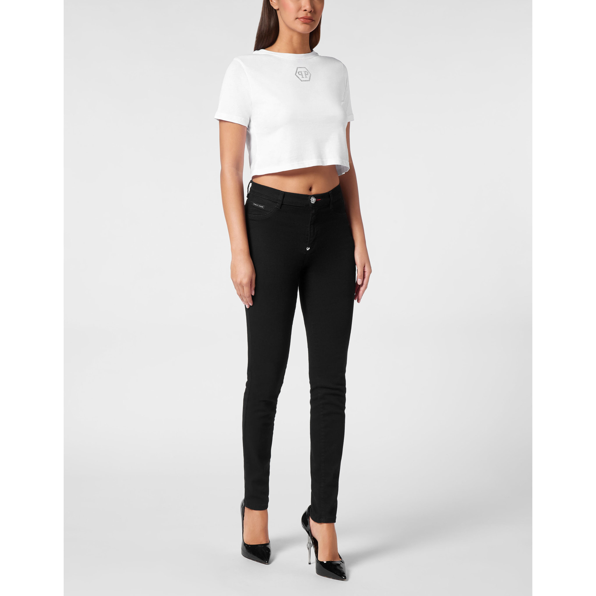 PHILIPP PLEIN T-Shirt Round Neck HEXAGON