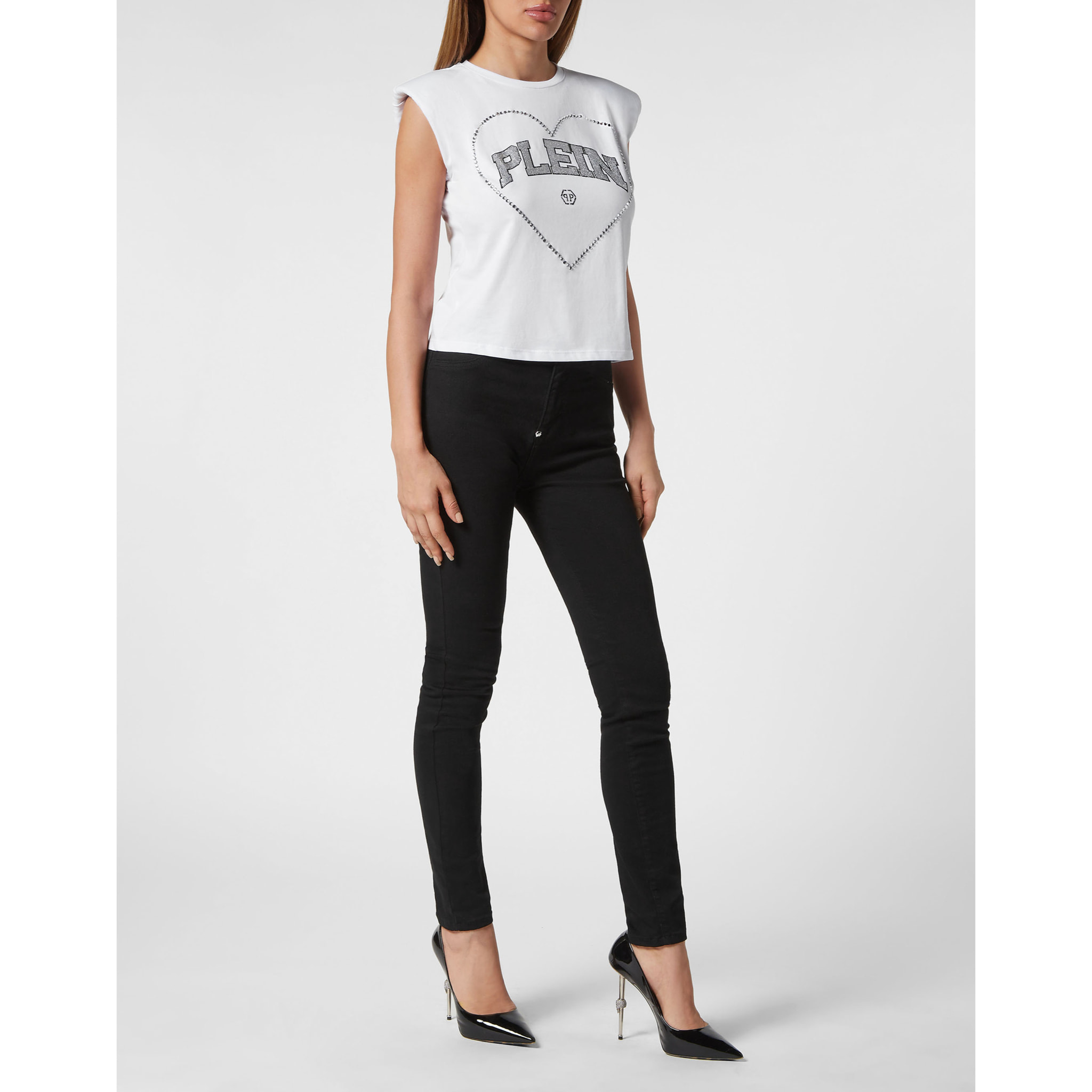 PHILIPP PLEIN Camiseta de tirantes HEART