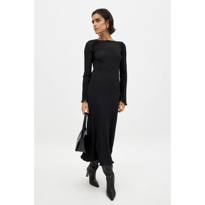 Abito midi a pieghe Vestiti autunnali Nakd