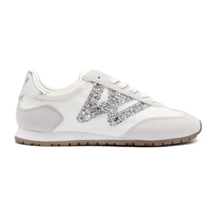 Zapatillas Deportivas Glitter Blanco / Plata B&W
