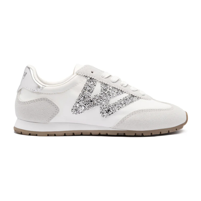 Zapatillas Deportivas Glitter Blanco / Plata B&W