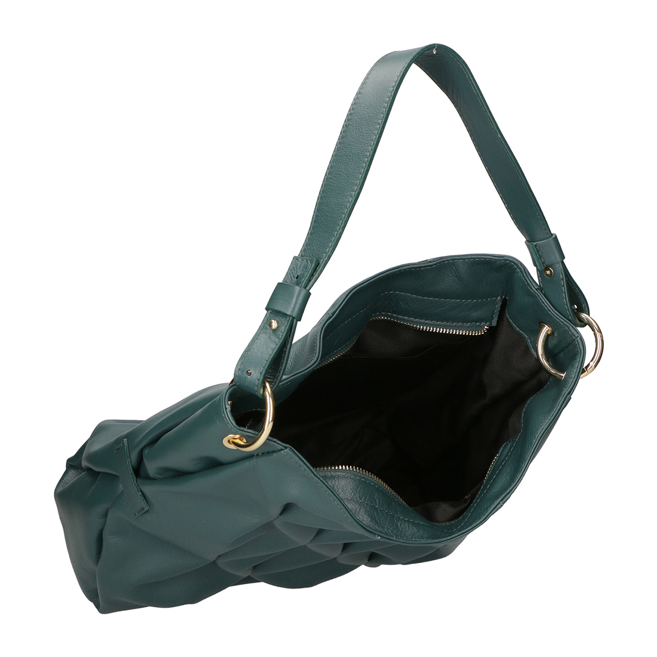 Borsa a spalla da donna In Vera pelle Made in Italy 34x28x12 cm