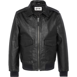 LCFLYW22X PILOT JACKET WITH SHEEPSKIN COLLAR COWHIDE Nero