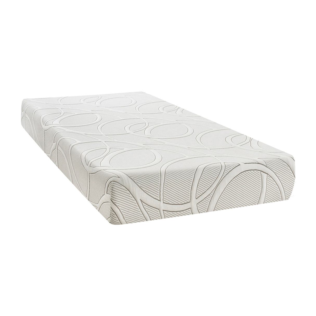 Matelas à mémoire de forme avec gel rafraîchissant - Blanc
