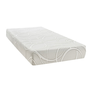 Matelas à mémoire de forme avec gel rafraîchissant - Blanc