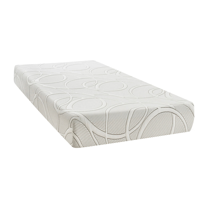 Matelas à mémoire de forme avec gel rafraîchissant - Blanc