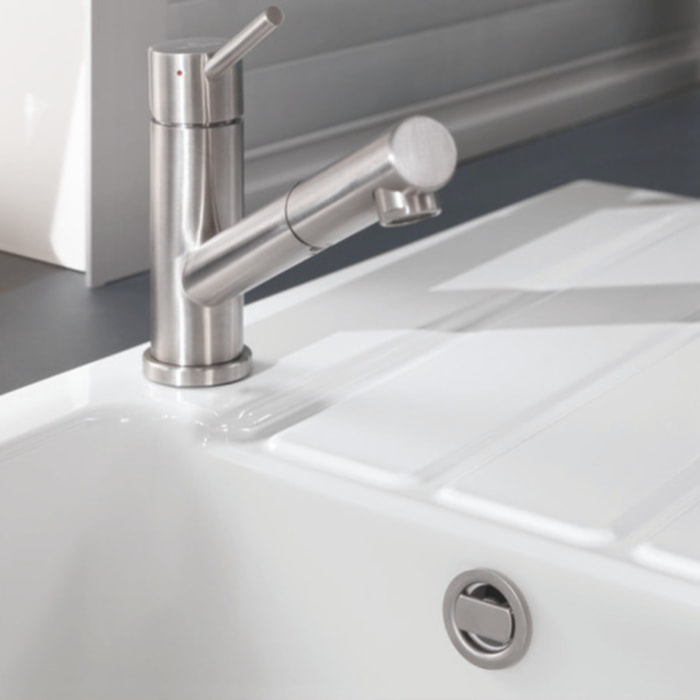 Evier 1 bac 86 x 51 cm Architectura 50 Blanc