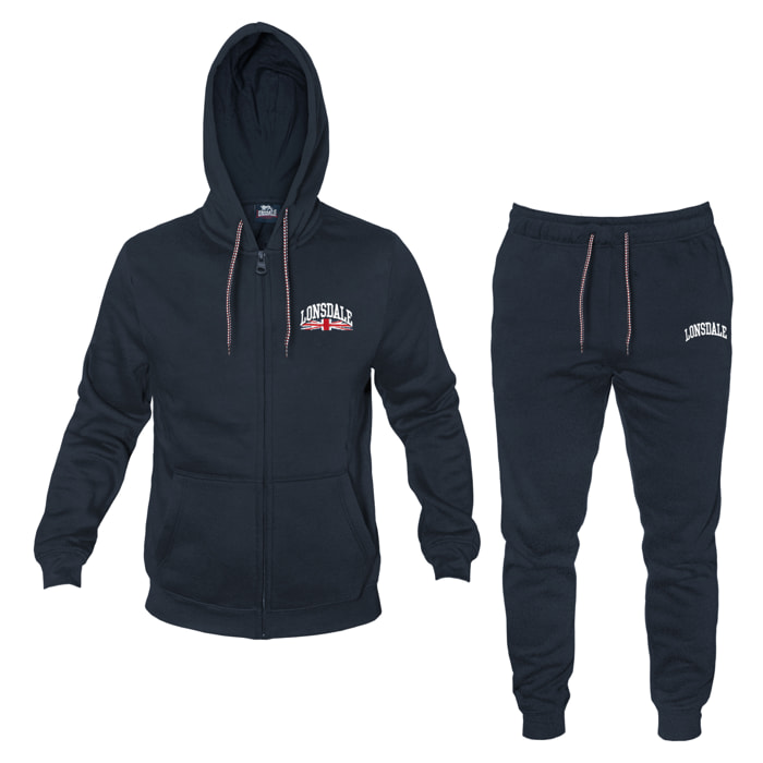 Tuta Uomo LONSDALE Cotone Felpato Zip