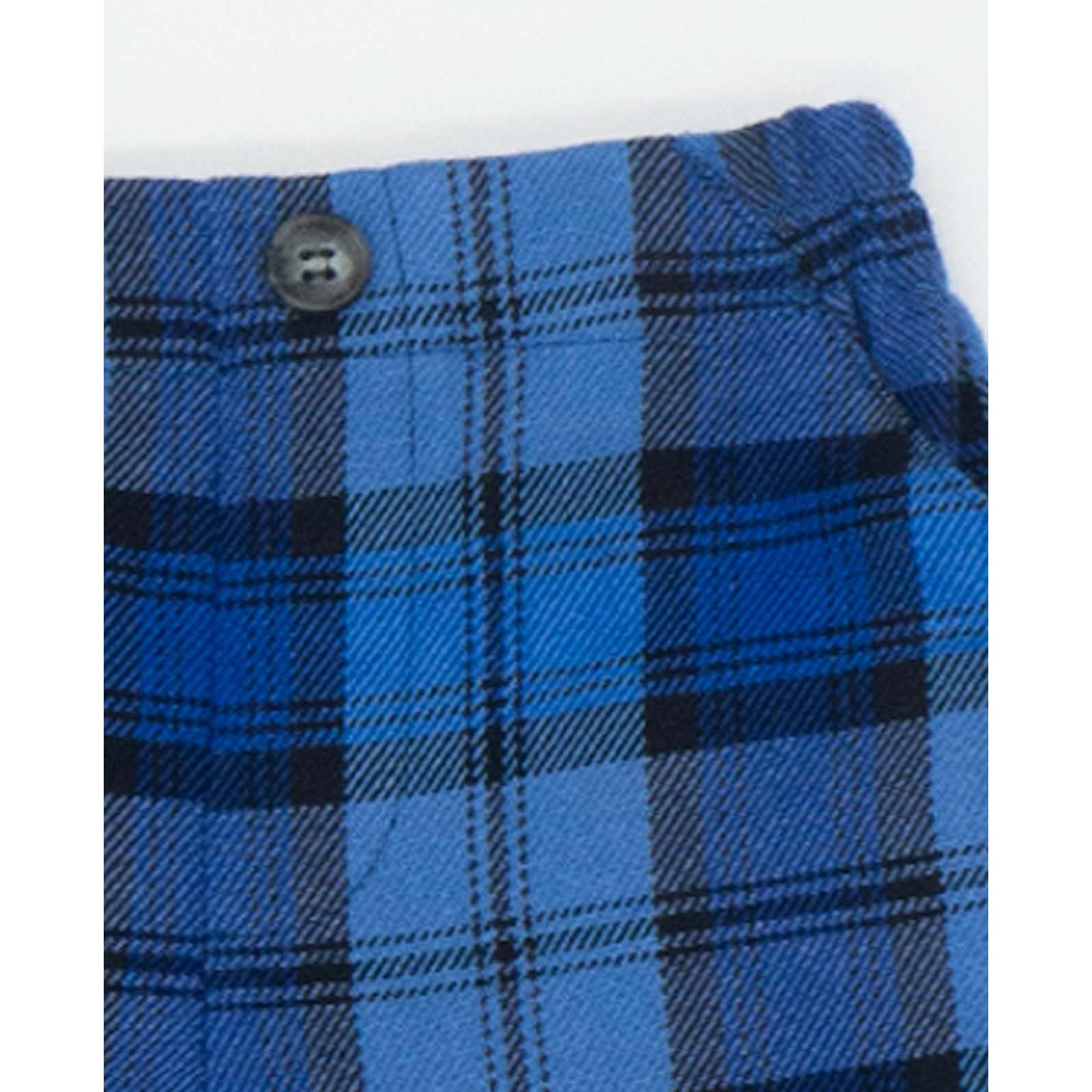 Pantalón de cuadros azul