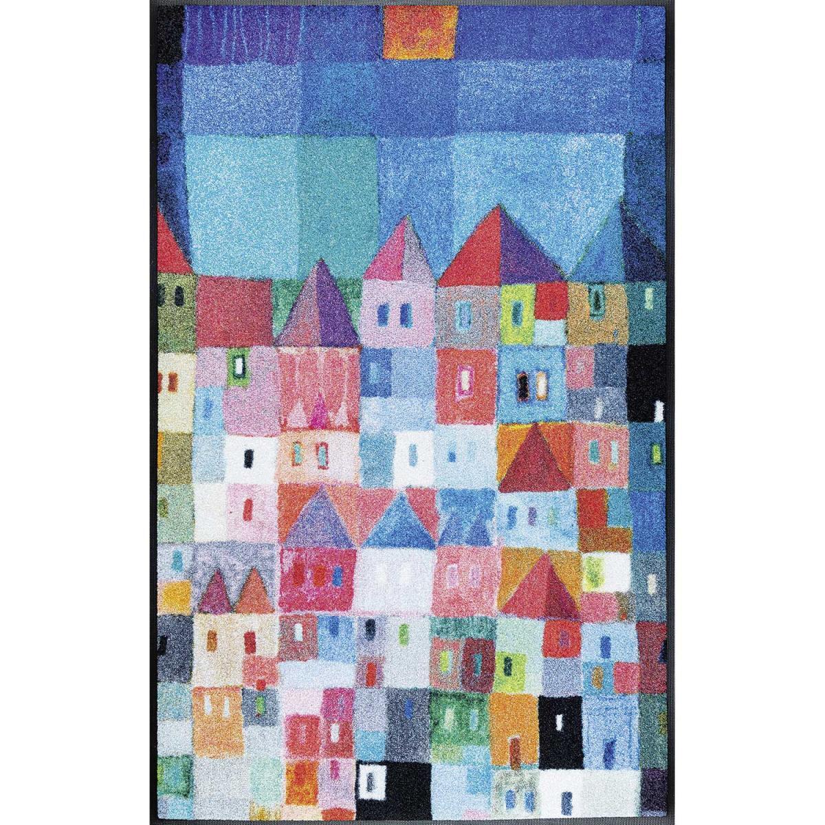 Paillasson tissé motif fresque FOPU
