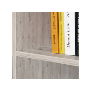 Etagère colonne 4 casiers décor en bois H.142 cm - MAURO