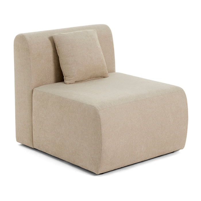 Ikare - module d'assise sans accoudoirs - en tissu - Beige