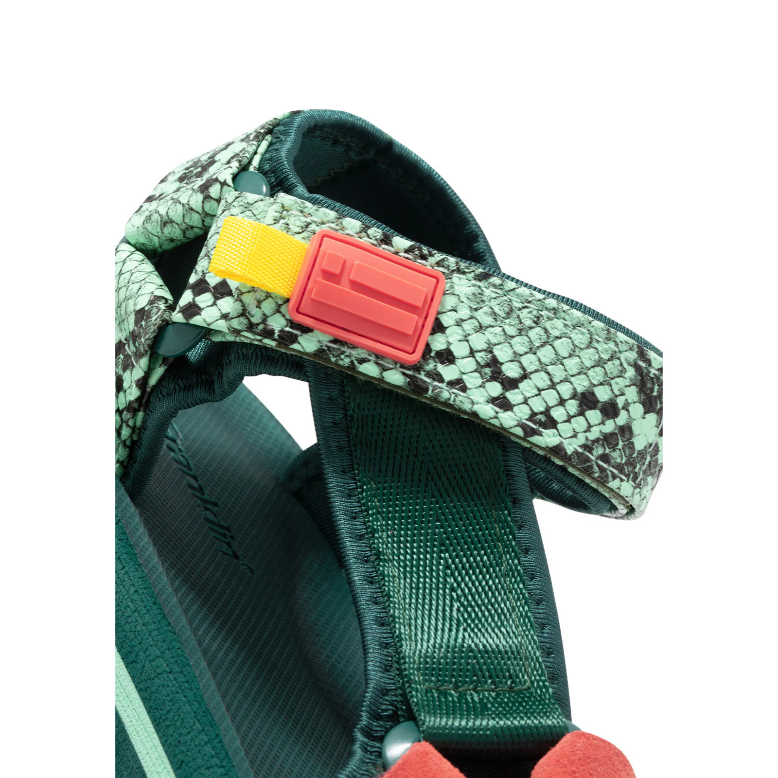 Sandalias Mujer Forest High Franjas Verde