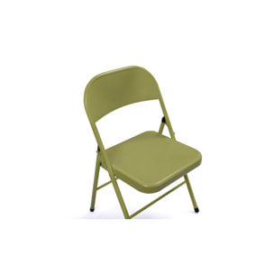 Chaises métal pliante Lucy - Vert