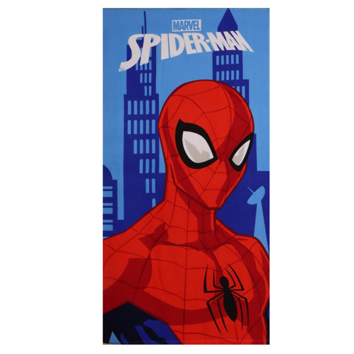Set de Toalla de Spiderman - 70x140x1 cm - Color:Azul