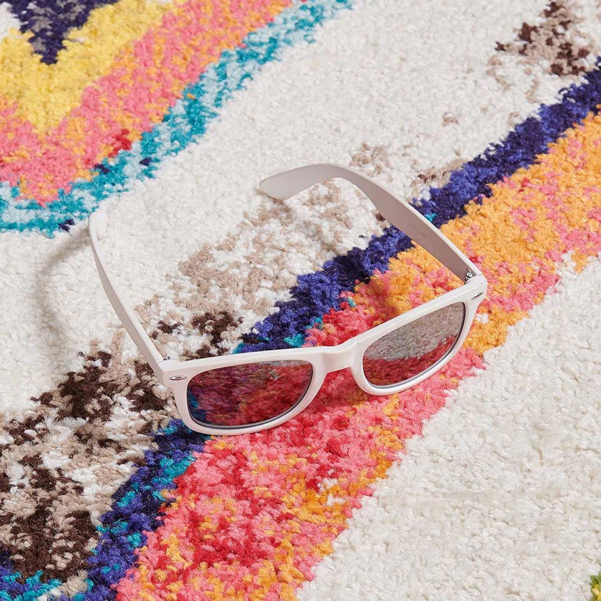 Tapis Tuke multicolore motif traditionnel berbère