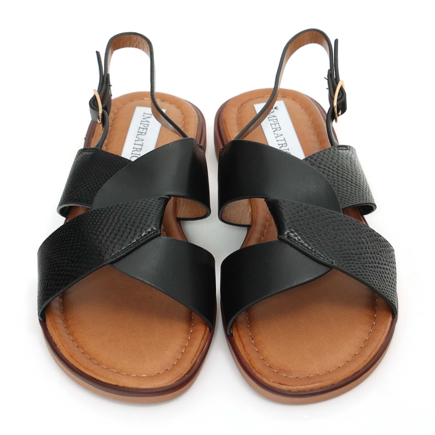 Sandali bassi in simil pelle