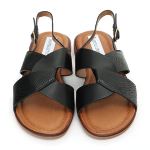 Sandali bassi in simil pelle