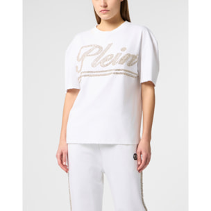 PHILIPP PLEIN Man Fit T-Shirt Strass Signature