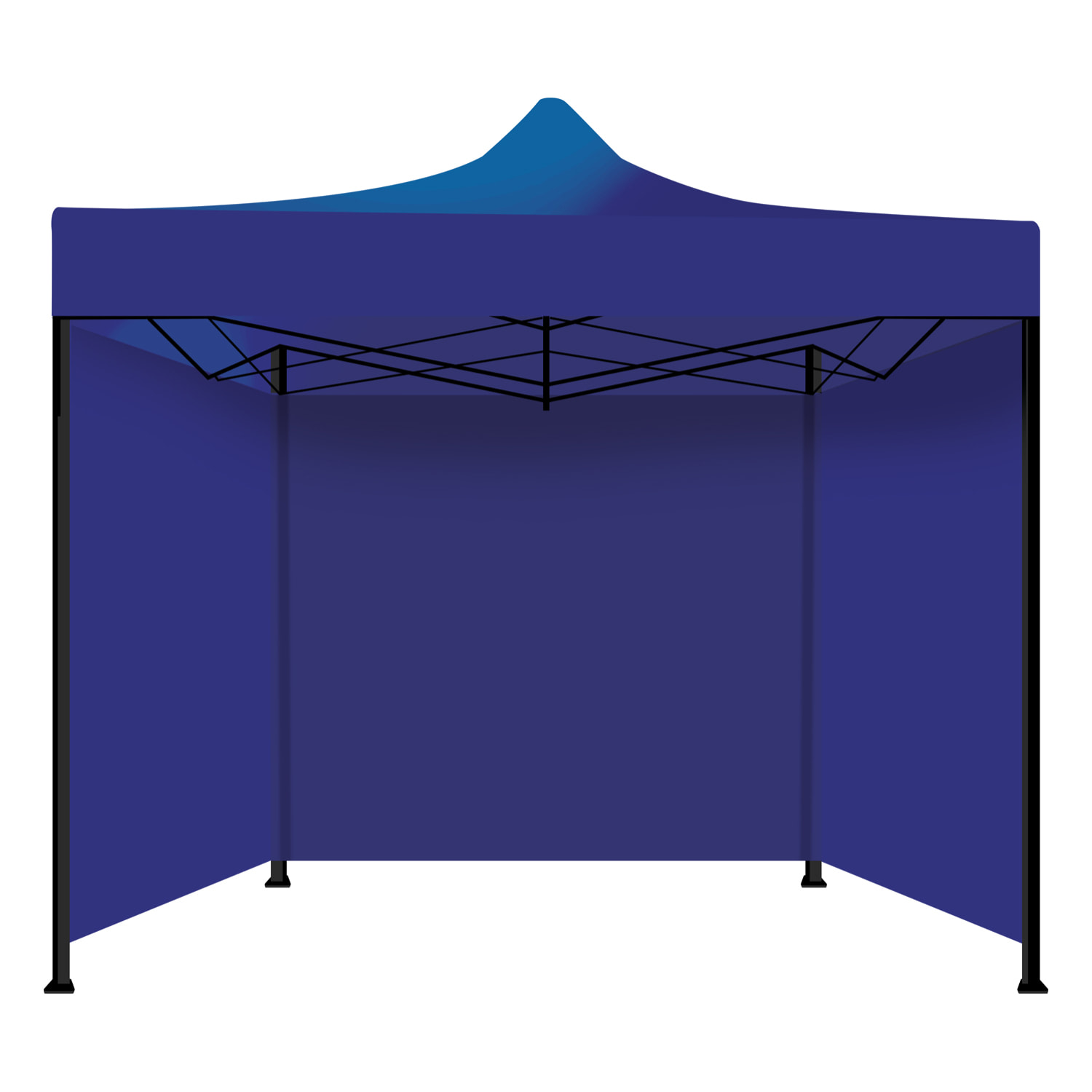 Taman Tenda / Gazebo Per Giardino 3X3 Impermeabile Tendone Pieghevole Per Fiere E Mercati Colore Blu