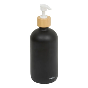 Lot de 3 distributeurs de savon 500 ml avec plateau bambou