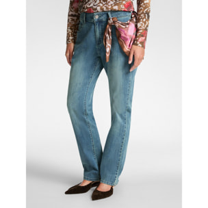 Elena Mirò - Jeans 5 tasche regular, "Rose" - Azzurro
