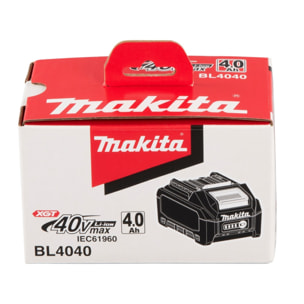 Pack de composé de 2 batteries XGT BL4040 40Vmax 4Ah et 1 chargeur rapide DC40RA - MAKITA - 191L77-9