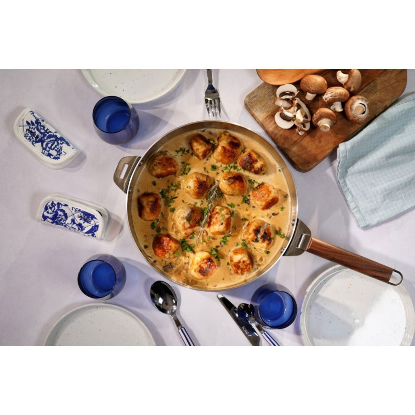Casserole COOKUT LA MERVEILLEUSE  INOX 20CM - MYRTILLE