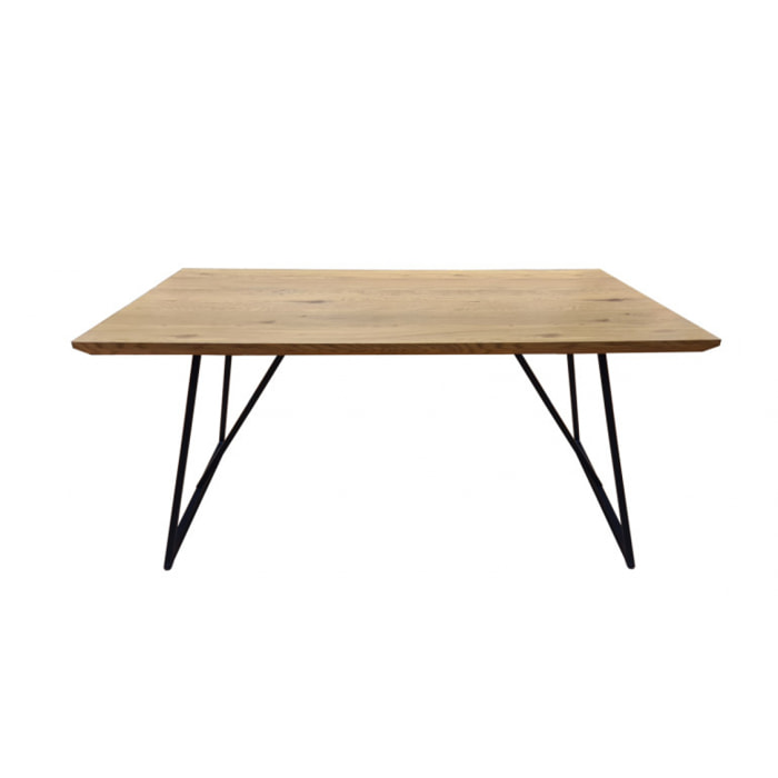 Table de repas en bois & métal L160cm - STRIPE