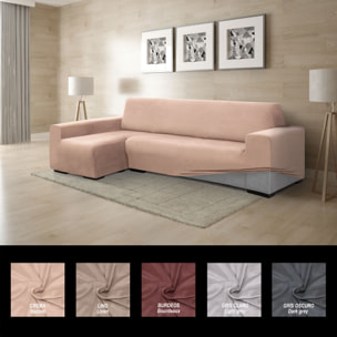 Funda TERCIOPELO ANTI MANCHAS Multi elástica para CHAISE LONGUE modelo VERONICA