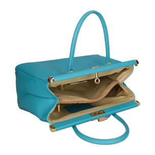 Borsa a mano da donna - Modello Aleria - Vera pelle - 35.0 x 26.0 x 16.0 cm