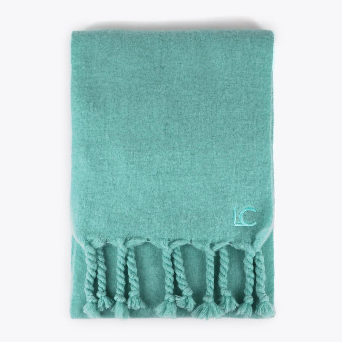 Sciarpa Liscia con Frange Spesse